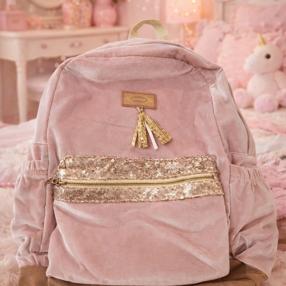 Joyfolie Blush and Gold Kids Backpack